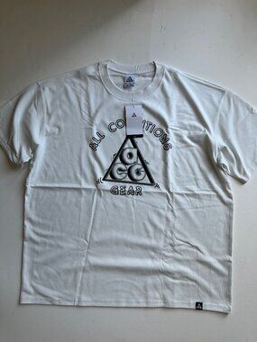 Nike ACG Logo Loose-fit T-Shirt - White - XL (NWT)